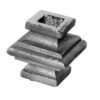 Borchie (fundido) - dim: 48 x 48 mm - furo 16 x 16 mm