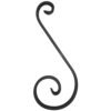 Ornato "S" - dim: 1/4" x 1/2" - 110 x 270 mm