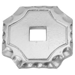 Art. 1426/5 Base para coluna (Inox) - dim: 70 x 70 mm - furo: 12 x 12 mm